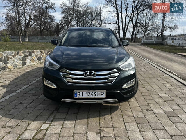 Зеленый Хендай Санта Фе, объемом двигателя 2.4 л и пробегом 211 тыс. км за 13000 $, фото 1 на Automoto.ua
