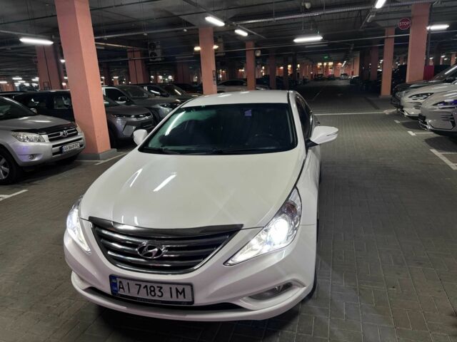 Белый Хендай Соната, объемом двигателя 2 л и пробегом 250 тыс. км за 8500 $, фото 1 на Automoto.ua