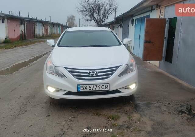 Белый Хендай Соната, объемом двигателя 2 л и пробегом 208 тыс. км за 8500 $, фото 1 на Automoto.ua