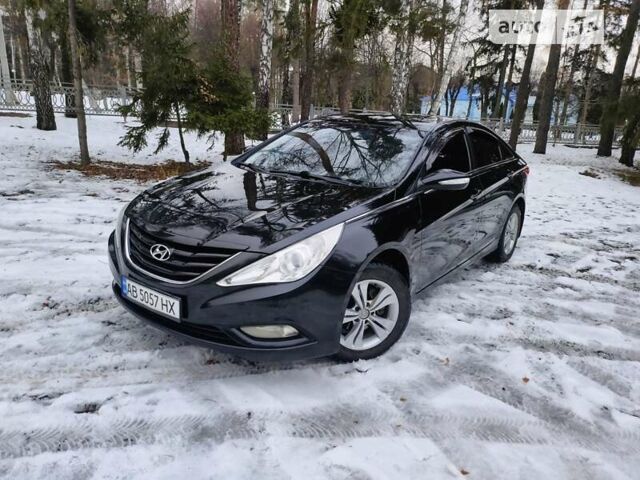 Черный Хендай Соната, объемом двигателя 2 л и пробегом 187 тыс. км за 8100 $, фото 1 на Automoto.ua