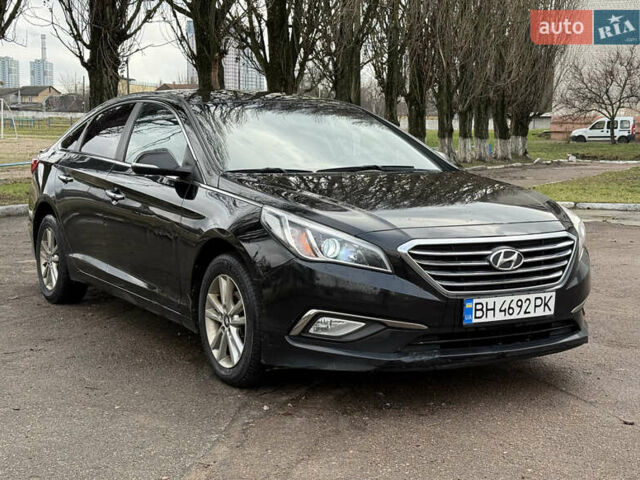 Черный Хендай Соната, объемом двигателя 2 л и пробегом 249 тыс. км за 7500 $, фото 1 на Automoto.ua