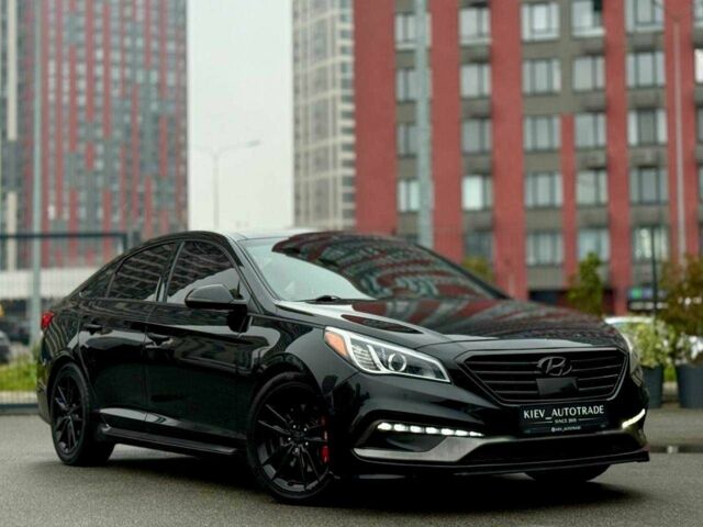 Черный Хендай Соната, объемом двигателя 2 л и пробегом 153 тыс. км за 9950 $, фото 1 на Automoto.ua
