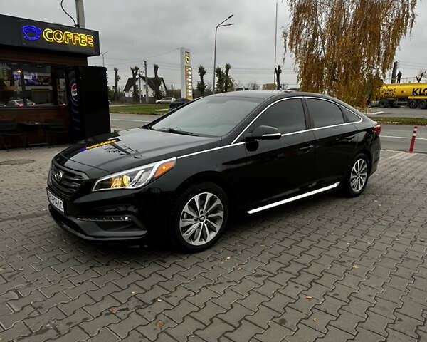 Черный Хендай Соната, объемом двигателя 2.36 л и пробегом 144 тыс. км за 10999 $, фото 1 на Automoto.ua