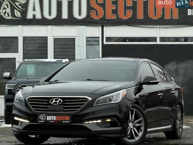 Черный Хендай Соната, объемом двигателя 2 л и пробегом 123 тыс. км за 12800 $, фото 1 на Automoto.ua