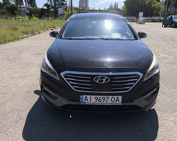 Черный Хендай Соната, объемом двигателя 2.4 л и пробегом 97 тыс. км за 15000 $, фото 1 на Automoto.ua