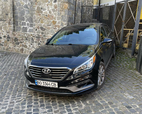 Черный Хендай Соната, объемом двигателя 2.4 л и пробегом 116 тыс. км за 15000 $, фото 1 на Automoto.ua