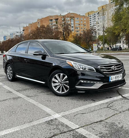 Черный Хендай Соната, объемом двигателя 2.4 л и пробегом 150 тыс. км за 13400 $, фото 1 на Automoto.ua