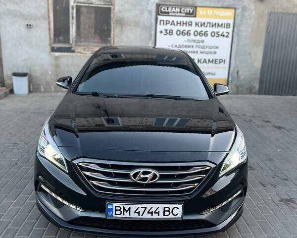 Черный Хендай Соната, объемом двигателя 2.36 л и пробегом 110 тыс. км за 12500 $, фото 1 на Automoto.ua