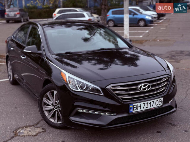 Черный Хендай Соната, объемом двигателя 2.36 л и пробегом 104 тыс. км за 11999 $, фото 1 на Automoto.ua