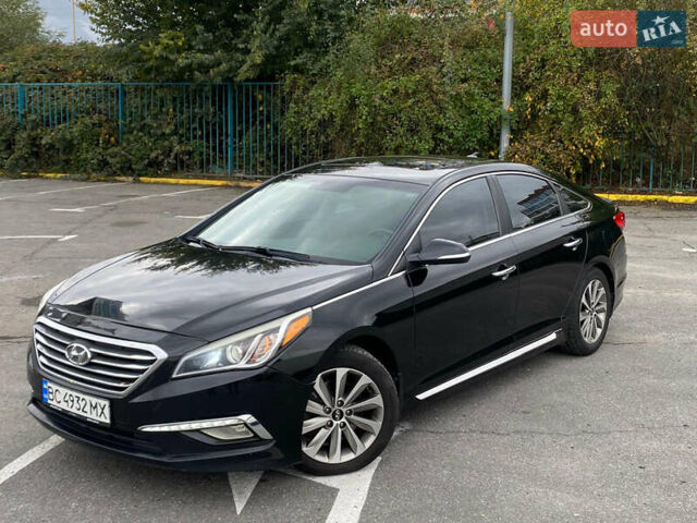 Черный Хендай Соната, объемом двигателя 2.36 л и пробегом 243 тыс. км за 10850 $, фото 1 на Automoto.ua