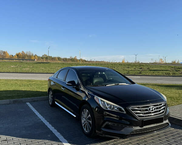 Черный Хендай Соната, объемом двигателя 2.4 л и пробегом 110 тыс. км за 14000 $, фото 1 на Automoto.ua