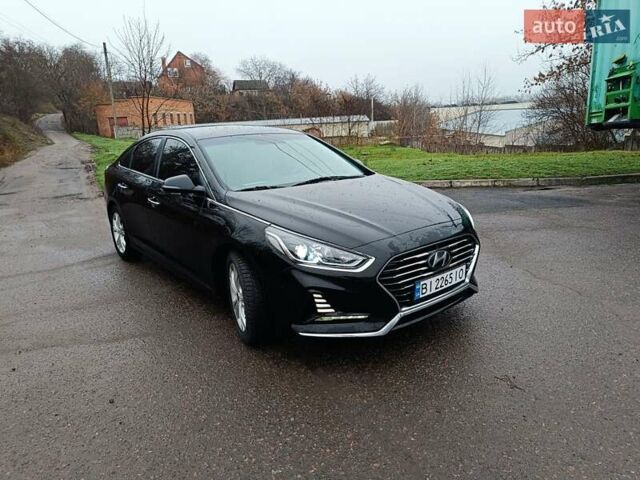 Черный Хендай Соната, объемом двигателя 2.36 л и пробегом 70 тыс. км за 11700 $, фото 1 на Automoto.ua