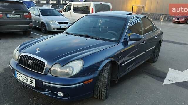 Синий Хендай Соната, объемом двигателя 2.7 л и пробегом 317 тыс. км за 2900 $, фото 1 на Automoto.ua