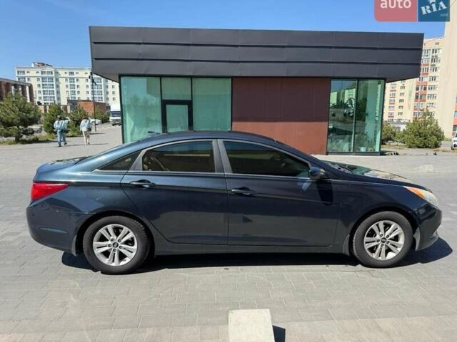 Синий Хендай Соната, объемом двигателя 2.4 л и пробегом 260 тыс. км за 7400 $, фото 1 на Automoto.ua