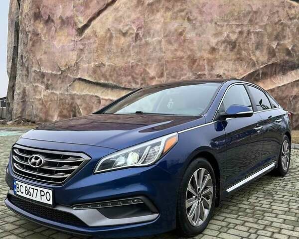 Синий Хендай Соната, объемом двигателя 2.4 л и пробегом 149 тыс. км за 9800 $, фото 1 на Automoto.ua