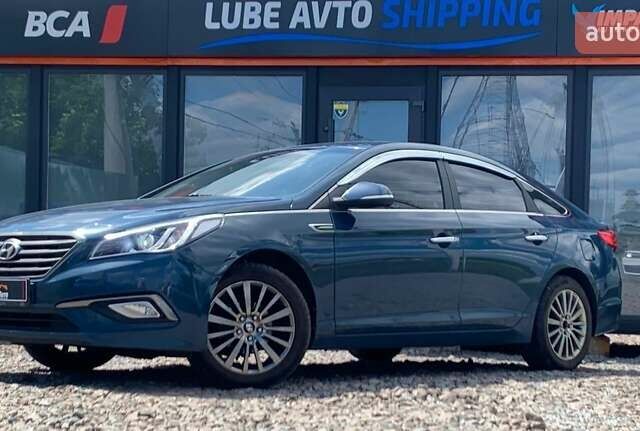 Синий Хендай Соната, объемом двигателя 2 л и пробегом 150 тыс. км за 9800 $, фото 1 на Automoto.ua