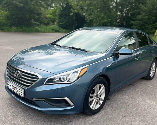 Синий Хендай Соната, объемом двигателя 2.36 л и пробегом 179 тыс. км за 10500 $, фото 1 на Automoto.ua