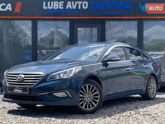 Синий Хендай Соната, объемом двигателя 2 л и пробегом 150 тыс. км за 10300 $, фото 1 на Automoto.ua