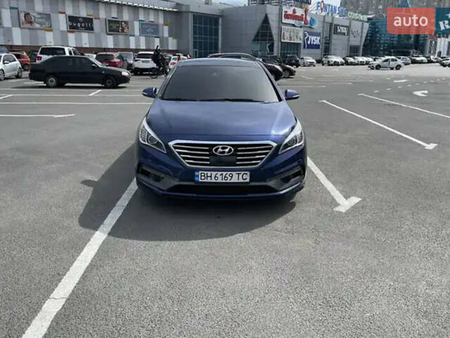 Синий Хендай Соната, объемом двигателя 2.36 л и пробегом 145 тыс. км за 10500 $, фото 1 на Automoto.ua
