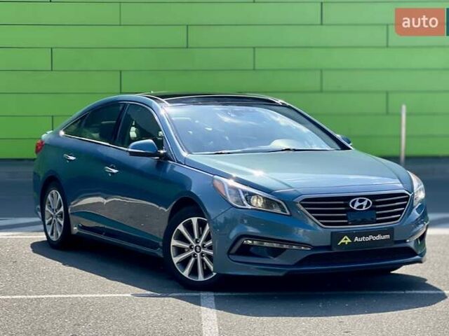 Синий Хендай Соната, объемом двигателя 2.36 л и пробегом 117 тыс. км за 12999 $, фото 1 на Automoto.ua