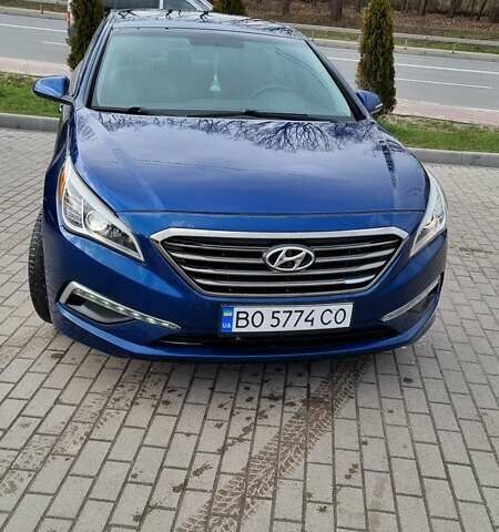 Синий Хендай Соната, объемом двигателя 2.36 л и пробегом 110 тыс. км за 8450 $, фото 1 на Automoto.ua