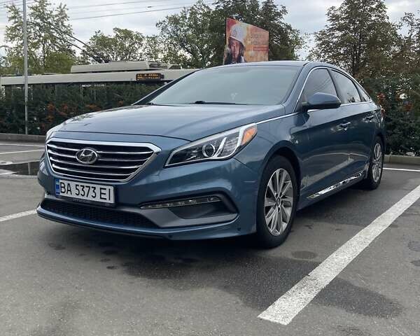 Синий Хендай Соната, объемом двигателя 2.4 л и пробегом 140 тыс. км за 12700 $, фото 1 на Automoto.ua