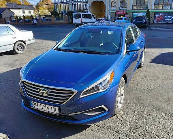 Синий Хендай Соната, объемом двигателя 2.36 л и пробегом 150 тыс. км за 10700 $, фото 1 на Automoto.ua