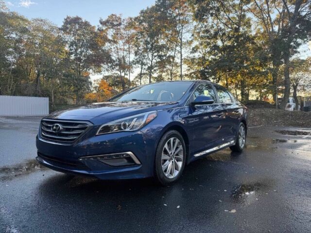 Синий Хендай Соната, объемом двигателя 2.4 л и пробегом 55 тыс. км за 6500 $, фото 1 на Automoto.ua