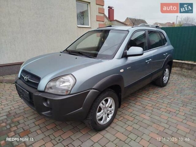 Синий Хендай Туксон, объемом двигателя 2 л и пробегом 213 тыс. км за 8900 $, фото 1 на Automoto.ua