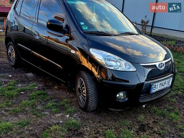 Черный Хендай и10, объемом двигателя 1.09 л и пробегом 84 тыс. км за 4700 $, фото 1 на Automoto.ua