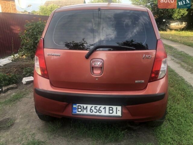 Красный Хендай и10, объемом двигателя 1.1 л и пробегом 84 тыс. км за 4300 $, фото 1 на Automoto.ua