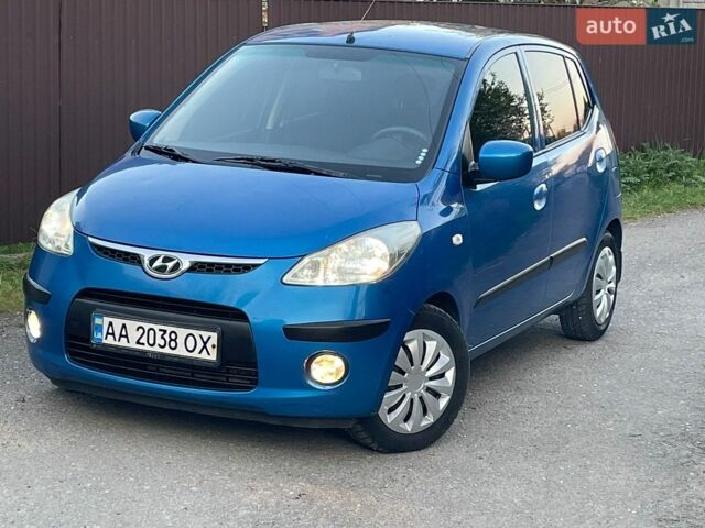 Синий Хендай и10, объемом двигателя 1.09 л и пробегом 181 тыс. км за 5700 $, фото 1 на Automoto.ua