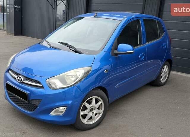 Синий Хендай и10, объемом двигателя 1.25 л и пробегом 133 тыс. км за 6000 $, фото 1 на Automoto.ua