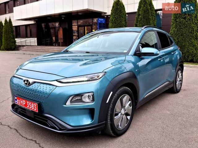 Синий Хендай Kona Electric, объемом двигателя 0 л и пробегом 107 тыс. км за 18400 $, фото 1 на Automoto.ua