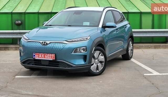 Зеленый Хендай Kona Electric, объемом двигателя 0 л и пробегом 150 тыс. км за 18500 $, фото 1 на Automoto.ua