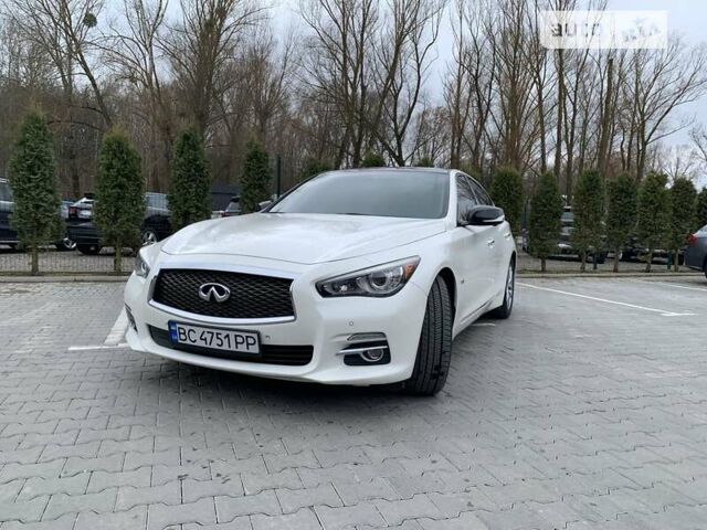 Білий Інфініті Q50, об'ємом двигуна 3 л та пробігом 73 тис. км за 20500 $, фото 1 на Automoto.ua