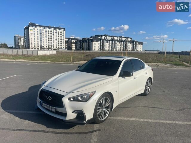 Білий Інфініті Q50, об'ємом двигуна 3 л та пробігом 157 тис. км за 14800 $, фото 1 на Automoto.ua
