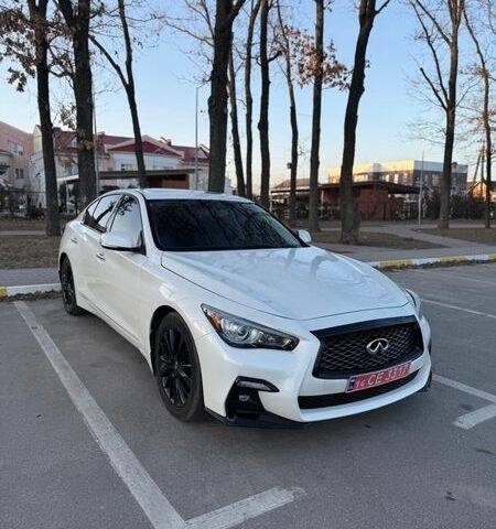 Білий Інфініті Q50, об'ємом двигуна 3 л та пробігом 106 тис. км за 14999 $, фото 1 на Automoto.ua