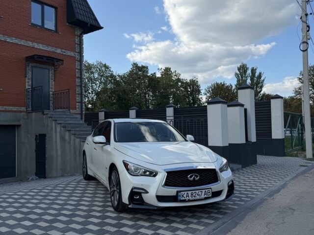 Білий Інфініті Q50, об'ємом двигуна 3 л та пробігом 60 тис. км за 23990 $, фото 1 на Automoto.ua