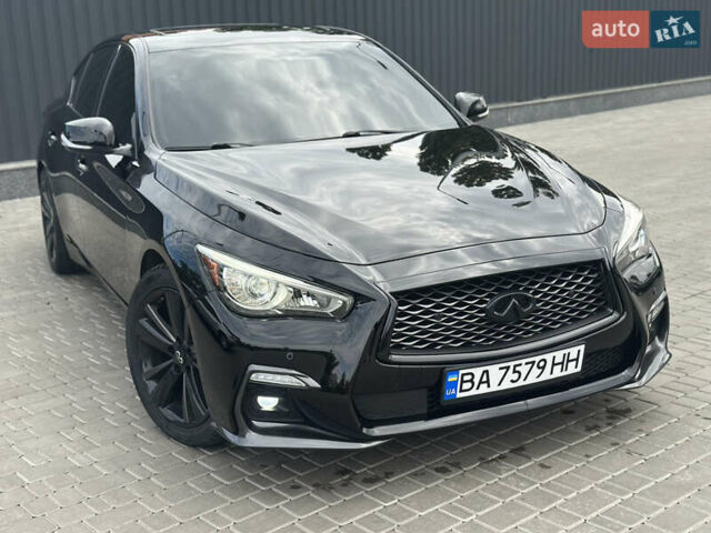 Черный Инфинити Q50, объемом двигателя 3.7 л и пробегом 144 тыс. км за 14999 $, фото 1 на Automoto.ua