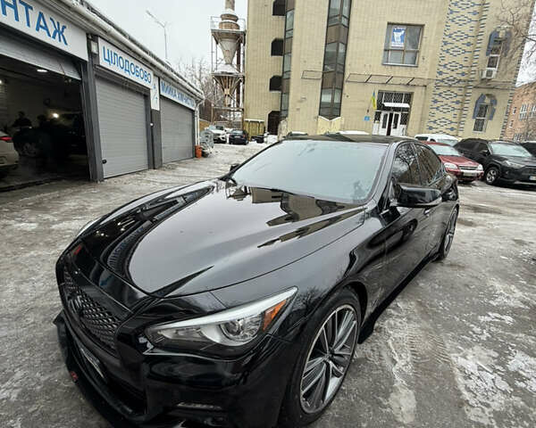 Чорний Інфініті Q50, об'ємом двигуна 3.7 л та пробігом 228 тис. км за 16000 $, фото 1 на Automoto.ua