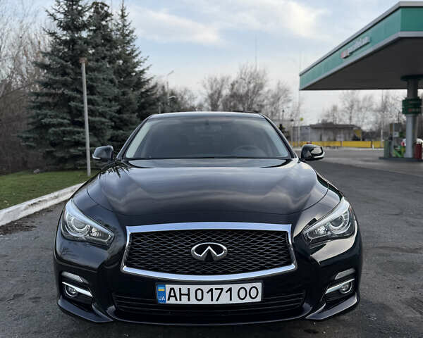 Черный Инфинити Q50, объемом двигателя 3.7 л и пробегом 186 тыс. км за 16300 $, фото 1 на Automoto.ua
