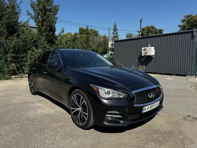 Черный Инфинити Q50, объемом двигателя 2 л и пробегом 133 тыс. км за 12900 $, фото 1 на Automoto.ua