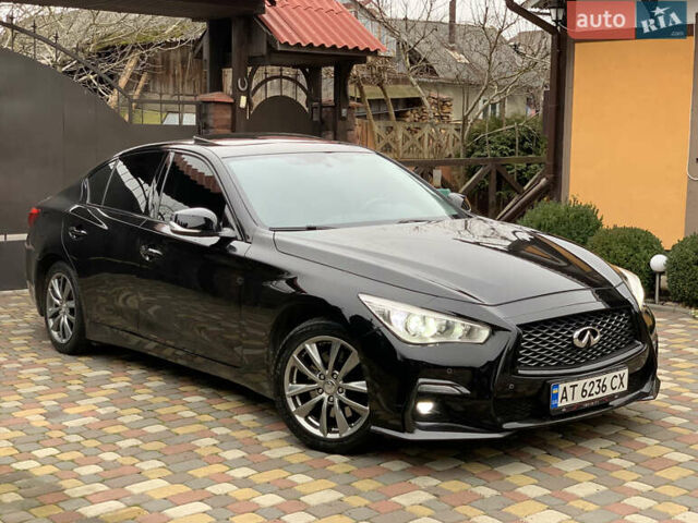 Черный Инфинити Q50, объемом двигателя 2.14 л и пробегом 190 тыс. км за 13350 $, фото 1 на Automoto.ua