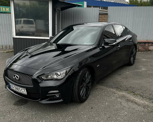 Черный Инфинити Q50, объемом двигателя 2.14 л и пробегом 167 тыс. км за 16300 $, фото 1 на Automoto.ua