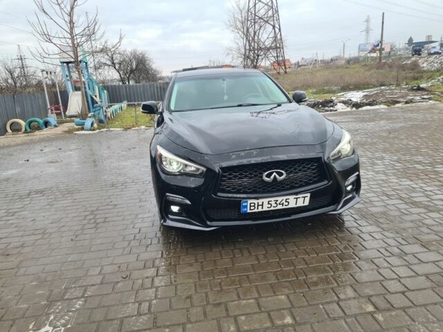 Чорний Інфініті Q50, об'ємом двигуна 3 л та пробігом 83 тис. км за 13000 $, фото 1 на Automoto.ua