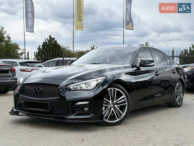 Черный Инфинити Q50, объемом двигателя 3.5 л и пробегом 149 тыс. км за 16999 $, фото 1 на Automoto.ua