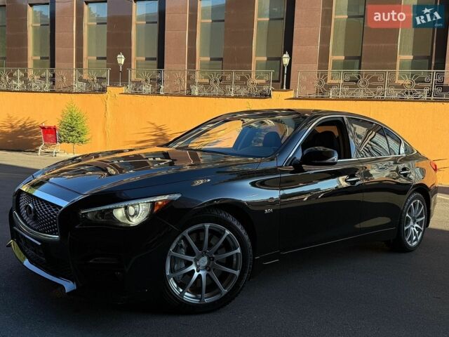 Чорний Інфініті Q50, об'ємом двигуна 3 л та пробігом 68 тис. км за 19500 $, фото 1 на Automoto.ua