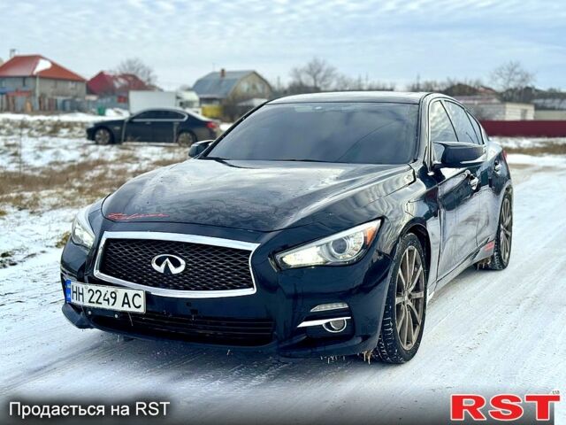 Черный Инфинити Q50, объемом двигателя 3 л и пробегом 520 тыс. км за 9900 $, фото 1 на Automoto.ua