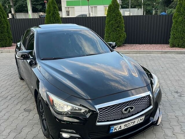 Черный Инфинити Q50, объемом двигателя 3 л и пробегом 146 тыс. км за 12600 $, фото 1 на Automoto.ua